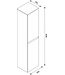 Kolomkast Tigris houtnerf grijs 160cm 2-delig deur - 38.3622
