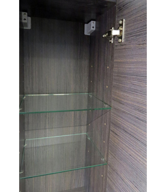 Wiesbaden Kolomkast Tigris houtnerf grijs 160cm 2-delig deur - 38.3622