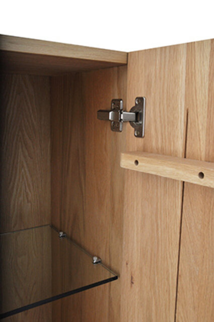 Kolomkast Vision OAK Echte Eikenhout 160cm 2-delig deur - 38.3585