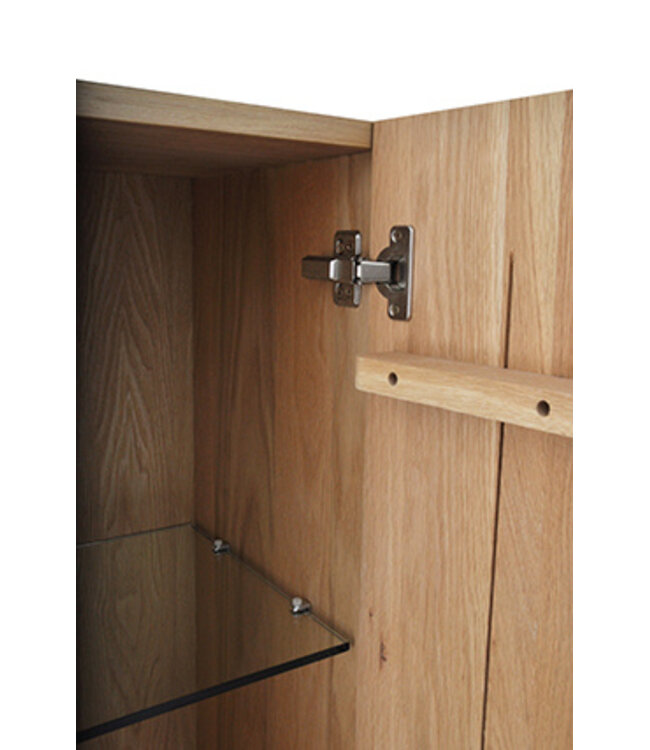 Kolomkast Vision OAK Echte Eikenhout 160cm 2-delig deur - 38.3585