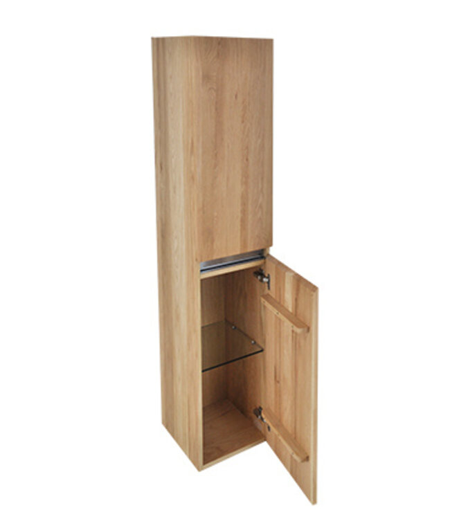 Wiesbaden Kolomkast Vision OAK Echte Eikenhout 160cm 2-delig deur - 38.3585