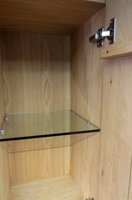 Kolomkast Vision OAK Echte Eikenhout 160cm 2-delig deur - 38.3585