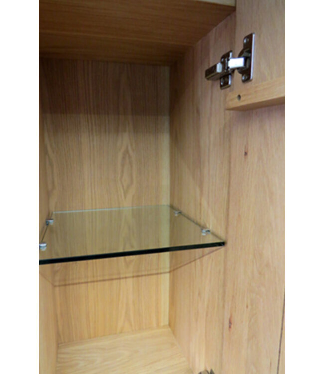 Kolomkast Vision OAK Echte Eikenhout 160cm 2-delig deur - 38.3585