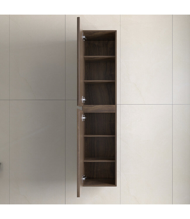 Kolomkast Eleganza Walnoot 160x35x35 cm - 2-delig deur