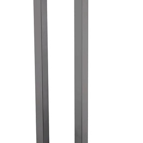 Handdoekenrek Effeze Gun metal 60x15x15 cm Staal