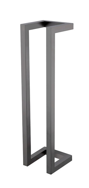 Handdoekenrek Effeze Gun metal 60x15x15 cm Staal Handdoekenrek Effeze Gun metal 60x15x15 cm Staal