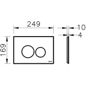 Bedieningspaneel Glas Mat Zwart Vitra Origin