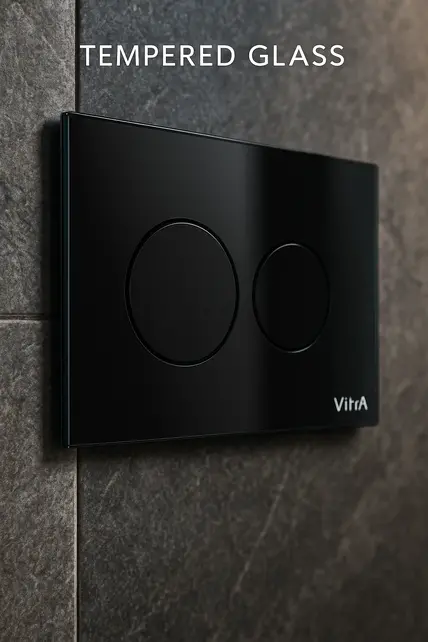 Bedieningspaneel Glas Mat Zwart Vitra Origin