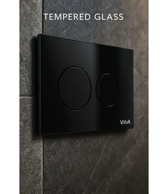 Bedieningspaneel Glas Mat Zwart Vitra Origin