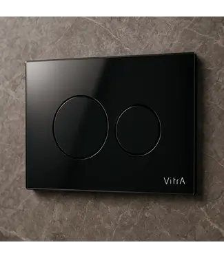 VITRA Bedieningspaneel Glas Mat Zwart Vitra Origin