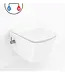 CREAVIT Hangtoilet met bidet Elegant Wit met geïntegreerde bidetkraan koud – Excl. wc-bril