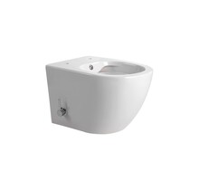 Hangtoilet met bidet Darlo Wit Warm / Koud geïntegreerde bidetkraan – Excl. wc-bril