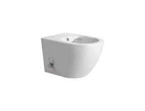 Hangtoilet met bidet Darlo Wit Warm / Koud geïntegreerde bidetkraan – Excl. wc-bril