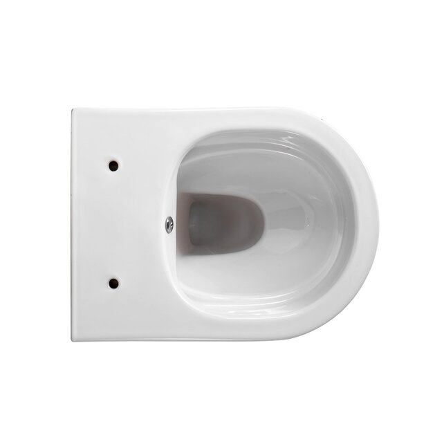 Hangtoilet met bidet Darlo Wit Koud geïntegreerde bidetkraan – Excl. wc-bril