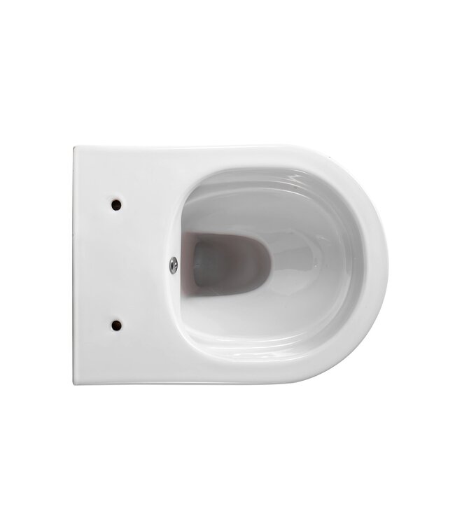 Hangtoilet met bidet Darlo Wit Koud geïntegreerde bidetkraan – Excl. wc-bril