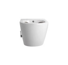 Hangtoilet met bidet Darlo Wit Koud geïntegreerde bidetkraan – Excl. wc-bril