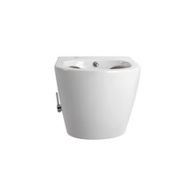 Hangtoilet met bidet Darlo Wit Koud geïntegreerde bidetkraan – Excl. wc-bril