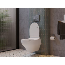 Randloos Hangtoilet Ness met tornado spoeling - Excl. wc-bril