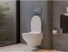 Randloos Hangtoilet Ness met tornado spoeling - Excl. wc-bril