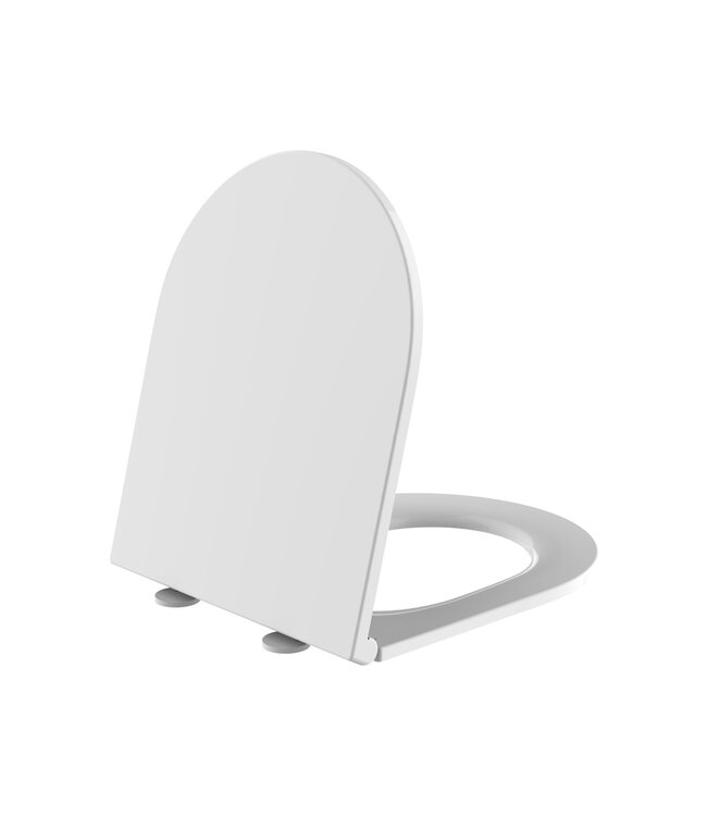 Wc bril Aloni Primium Slim design Wit  - Softclose Slim toiletzitting - QUICK RELEASE