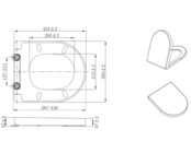 Wc bril Aloni Primium Wrap-up  Wit  - Softclose Slim toiletzitting - QUICK RELEASE