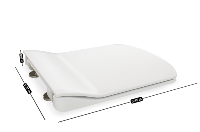 Wc bril Creavit Elegant Slim design Wit  - Softclose Slim toiletzitting - QUICK RELEASE