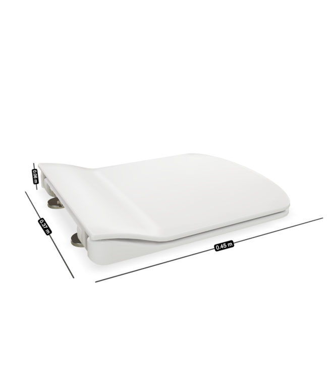 Wc bril Creavit Elegant Slim design Wit  - Softclose Slim toiletzitting - QUICK RELEASE