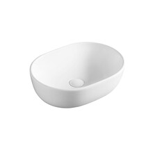 Waskom  Brest Ovaal Mat Wit - 47,5x34x14cm