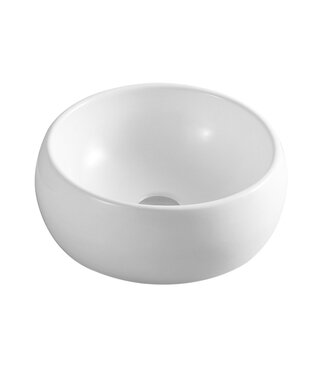 FABRIECIO Waskom Le Havre Rond Mat Wit - 31x15cm