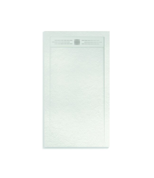 Douchevloer Zwart 160x90 Composietsteen Douchebak 3cm Veroni Elite Stootvast Krasvrij