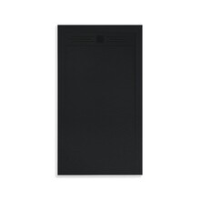 Douchevloer Zwart 120x80cm Composietsteen Douchebak 3cm Veroni Elite Stootvast Krasvrij