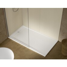Douchevloer Wit 120x90cm Composietsteen Douchebak 3cm Veroni Elite Stootvast Krasvrij