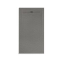 Douchevloer Grijs 160x90cm Composietsteen Douchebak 3cm Veroni Elite Stootvast Krasvrij