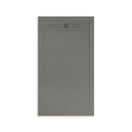 Douchevloer Grijs 120x80cm Composietsteen Douchebak 3cm Veroni Elite Stootvast Krasvrij
