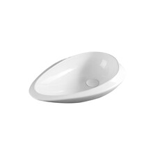 Waskom Metz Ovaal Mat Wit - 60x36x15cm