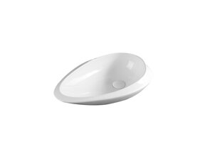 Waskom Metz Ovaal Mat Wit - 60x36x15cm