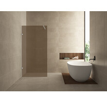 Douchewand Less 90 cm vintage brons glas 8mm glasplaat met nano-coating - 20.3927
