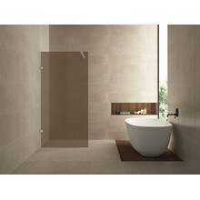 Douchewand Less 90 cm vintage brons glas 8mm glasplaat met nano-coating - 20.3927