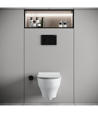 CREAVIT Randloos Hangtoilet Ness Tornado Flush met bidet - Excl. wc-bril
