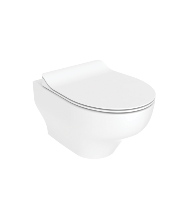 Randloos Hangtoilet Ness Tornado Flush met bidet - Excl. wc-bril