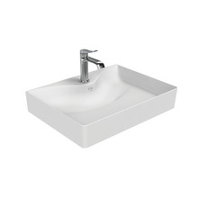 Wastafel RUBY RB064 Mat Wit⎢Creavit Opbouw wasbak 60x45x11cm⎢met kraangat zonder overloop