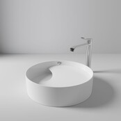 Waskom RUBY Rond RB141 Mat Wit 40x40x11cm⎢Creavit Opbouw wasbak