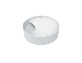 Waskom RUBY Rond RB141 Mat Wit 40x40x11cm⎢Creavit Opbouw wasbak