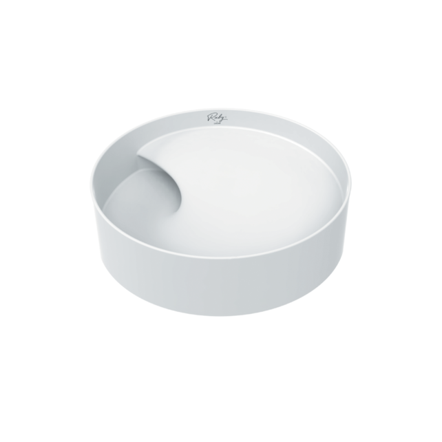Waskom RUBY Rond RB141 Mat Wit 40x40x11cm⎢Creavit Opbouw wasbak