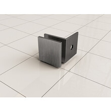 Less glaskoppelingset gunmetal voor profielloze inloopdouche 2 stuks - 20.6166