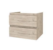 Wastafelonderkast 60cm Sally Licht Hout - Softclose lades - Excl. wastafel