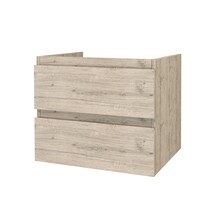 Wastafelonderkast 60cm Sally Licht Hout - Softclose lades - Excl. wastafel