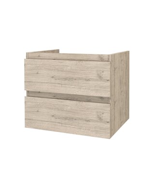 CREAVIT Wastafelonderkast 60cm Sally Licht Hout - Softclose lades - Excl. wastafel