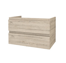 Wastafelonderkast 80cm Sally Licht Hout - Softclose lades - Excl. wastafel