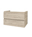 Wastafelonderkast 80cm Sally Licht Hout - Softclose lades - Excl. wastafel
